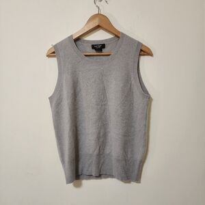 Lord & Taylor Light Gray Sweater Vest